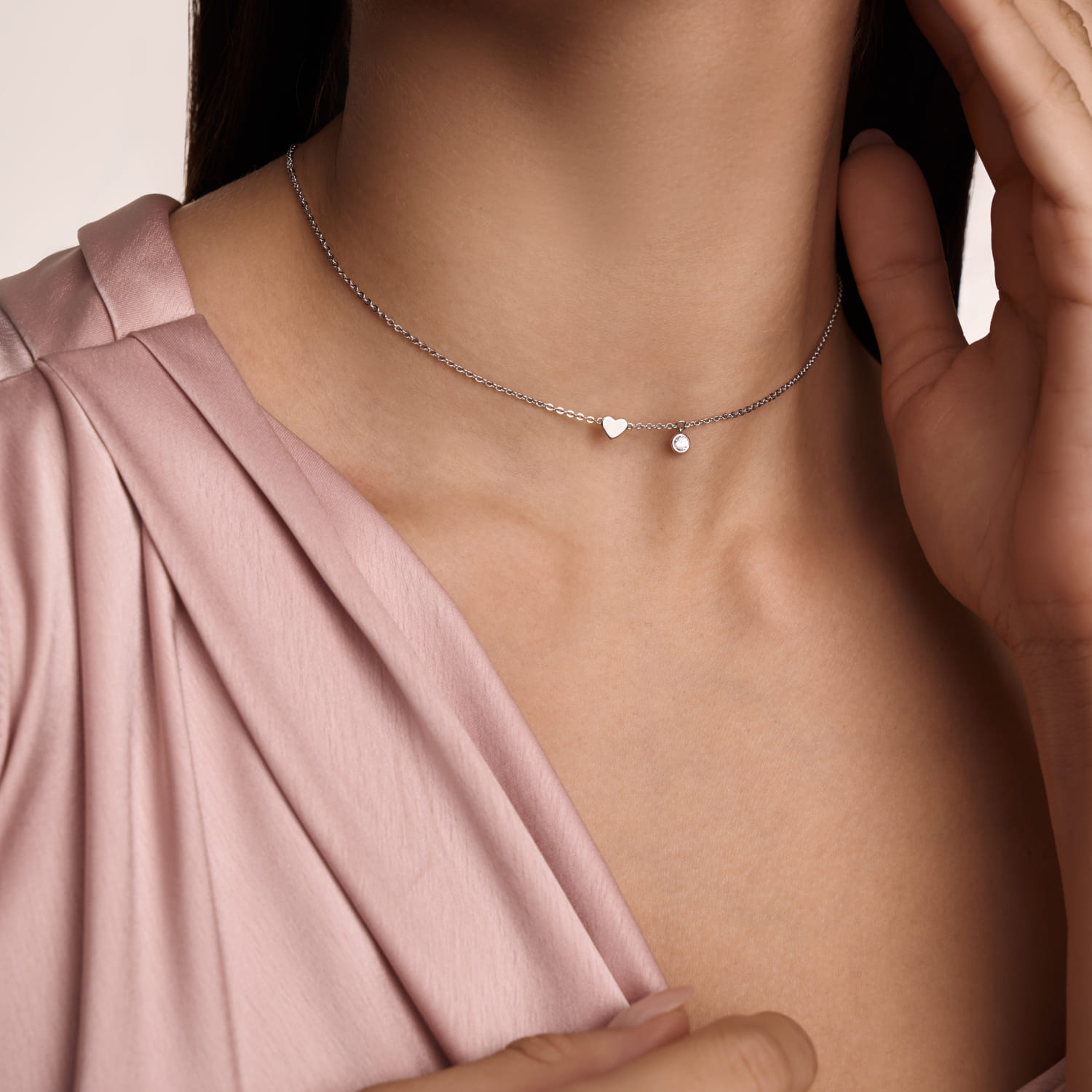 Подвеска на шею серебро 925 сердце Подвеска на шею серебро 925 сердце