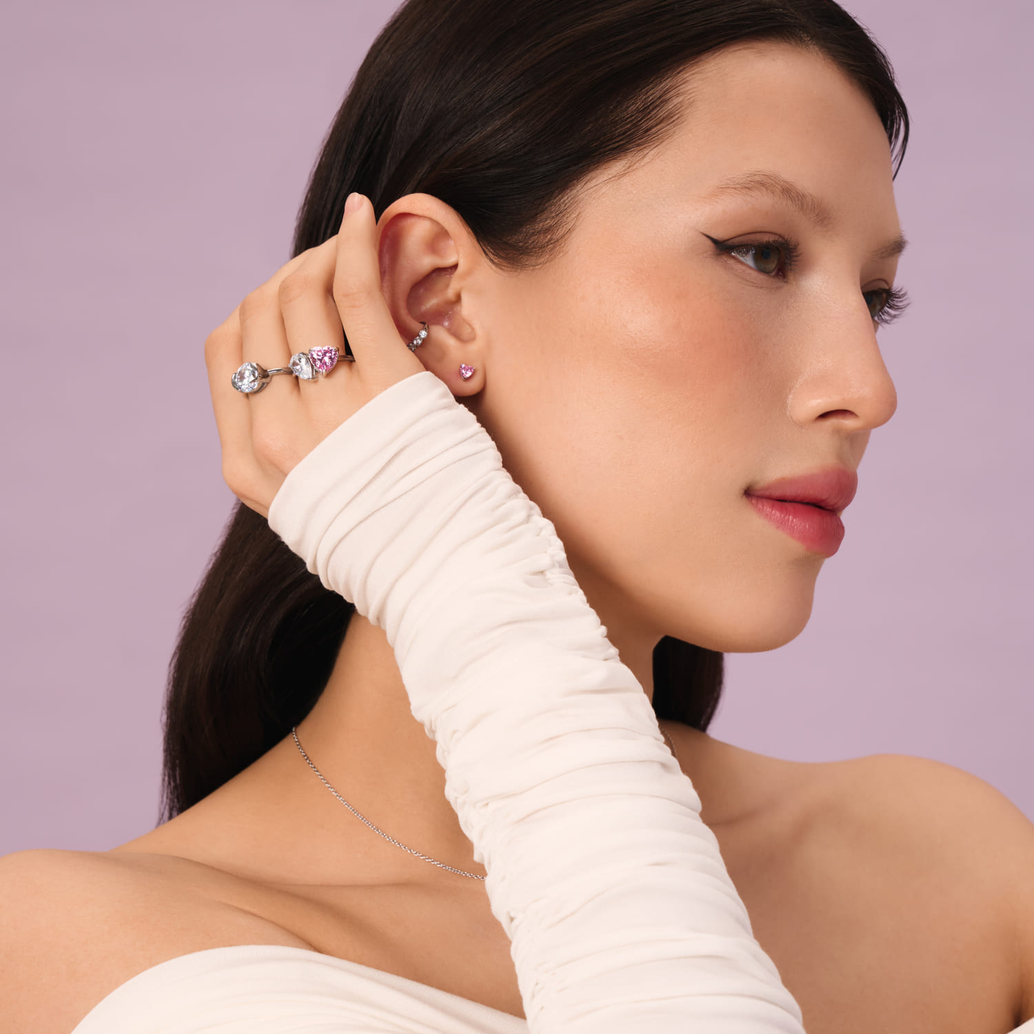 Серьги серебро 925 серебряные гвоздики сердечки Серьги серебро 925 серебряные гвоздики сердечки