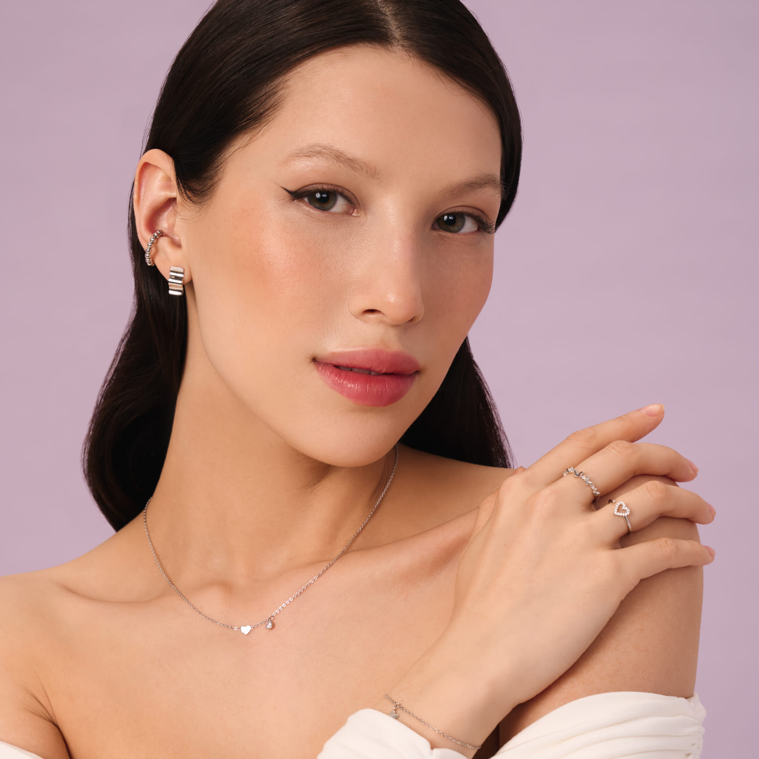 Подвеска на шею серебро 925 сердце Подвеска на шею серебро 925 сердце