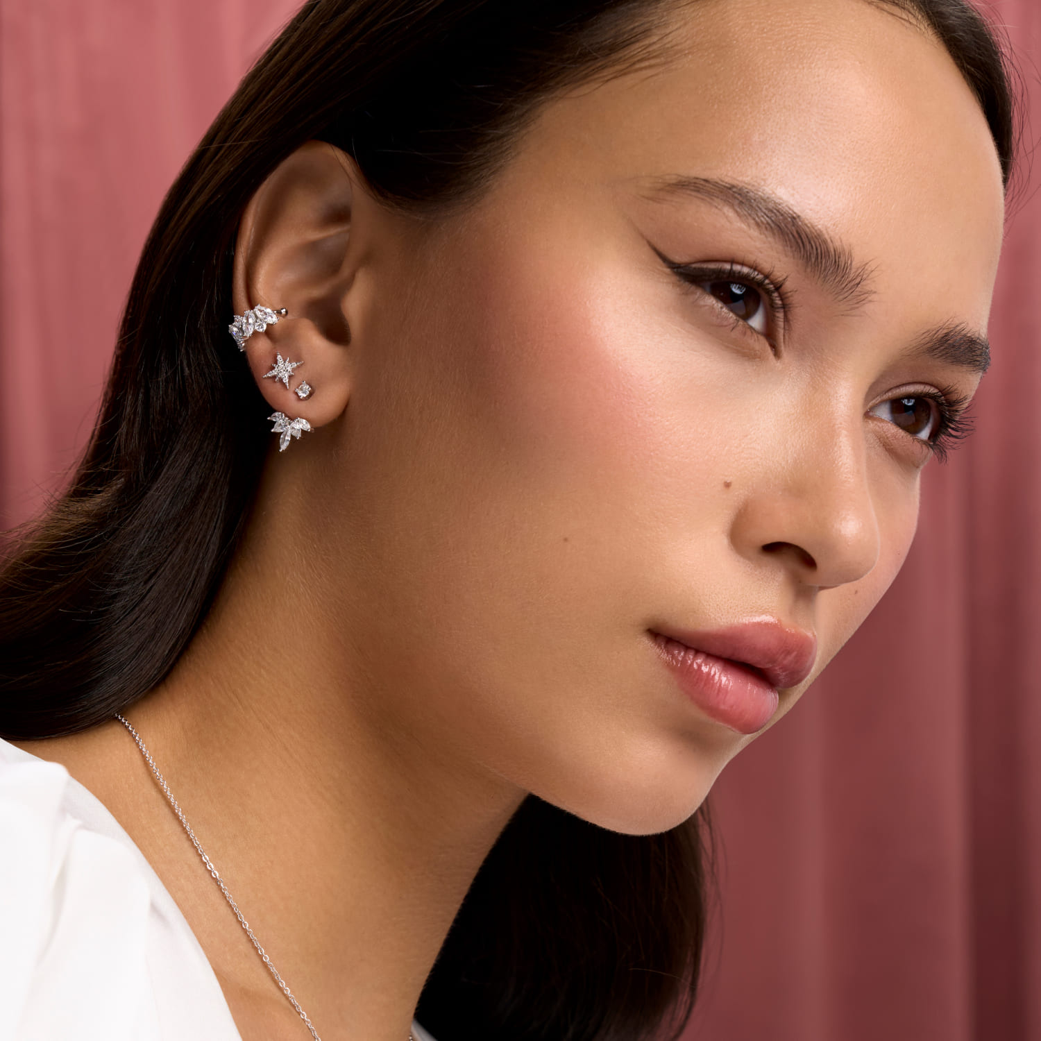 Серьги серебро 925 серебряные пусеты с камнями ювелирные Серьги серебро 925 серебряные пусеты с камнями ювелирные